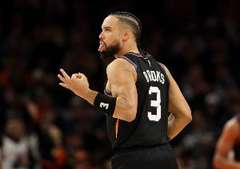 解说：狄龙来太阳后完全突破自我了 所以太阳双子星是布克&狄龙？