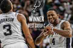 5.3万到手！马刺在NBA杯3胜1负 以C组第一身份晋级淘汰赛