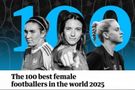 卫报评2025女足百大球星:邦马蒂、卡尔登泰、鲁索前三