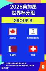 世界杯B组赛程:瑞士6月25日3:00对加拿大,14日3:00对卡塔尔