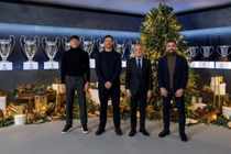 皇马社媒晒圣诞合照：弗洛伦蒂诺携阿隆索及两大队长同框亮相