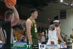 生涯之夜！NCAA：王俊杰轰进第7记三分&砍下27分 赵维伦3助王俊杰