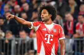 梅开二度，官方：格纳布里当选拜仁4-0柏林联合全场最佳