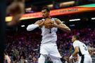 NBA历史仅2人在生涯前175场砍4000分600帽：海军上将 文班亚马