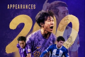 5月10日 谢维军完成代表球队在正式比赛中的第200次登场!
