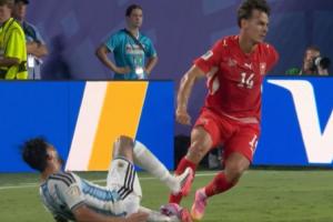 判罚分析机构：冈萨雷斯被亚沙里踩踏不足以构成红牌判罚
